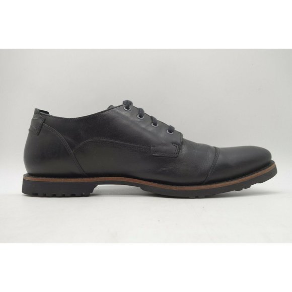 Timberland Logo Black Leather Cap Toe Lace Up Oxfords Shoes Men\'s 11.5 main image 9